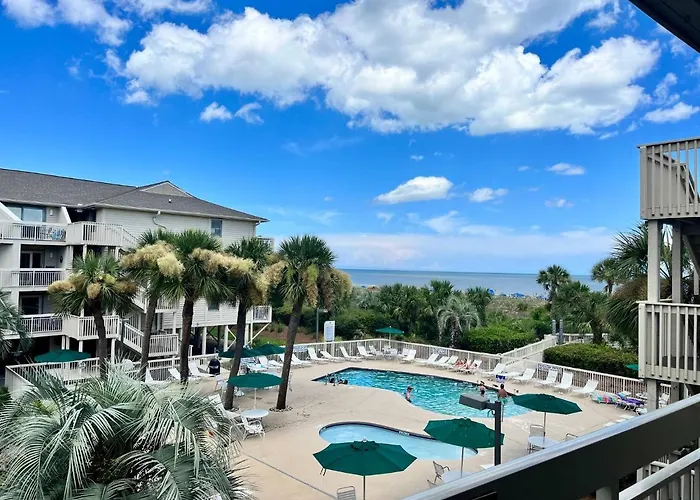 The Breakers #220 Beach Condo, Beautiful Ocean View At Coligny Beach, 4 N Forest Beach Drive Hilton Head, Walk To All Shops Restaurants, Renovated Jan 2024, Vacation Rental Hhi Llc
