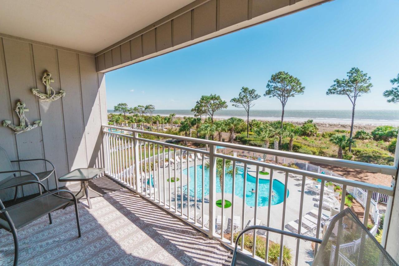 Stunning Views!!-oceanfront Villa-heated Pool-private Balcony-tiki Bar-walk To Coligny Plaza Apartment *