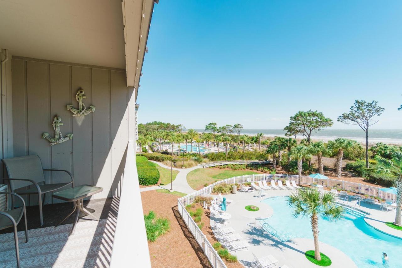 Stunning Views!!-oceanfront Villa-heated Pool-private Balcony-tiki Bar-walk To Coligny Plaza Apartment