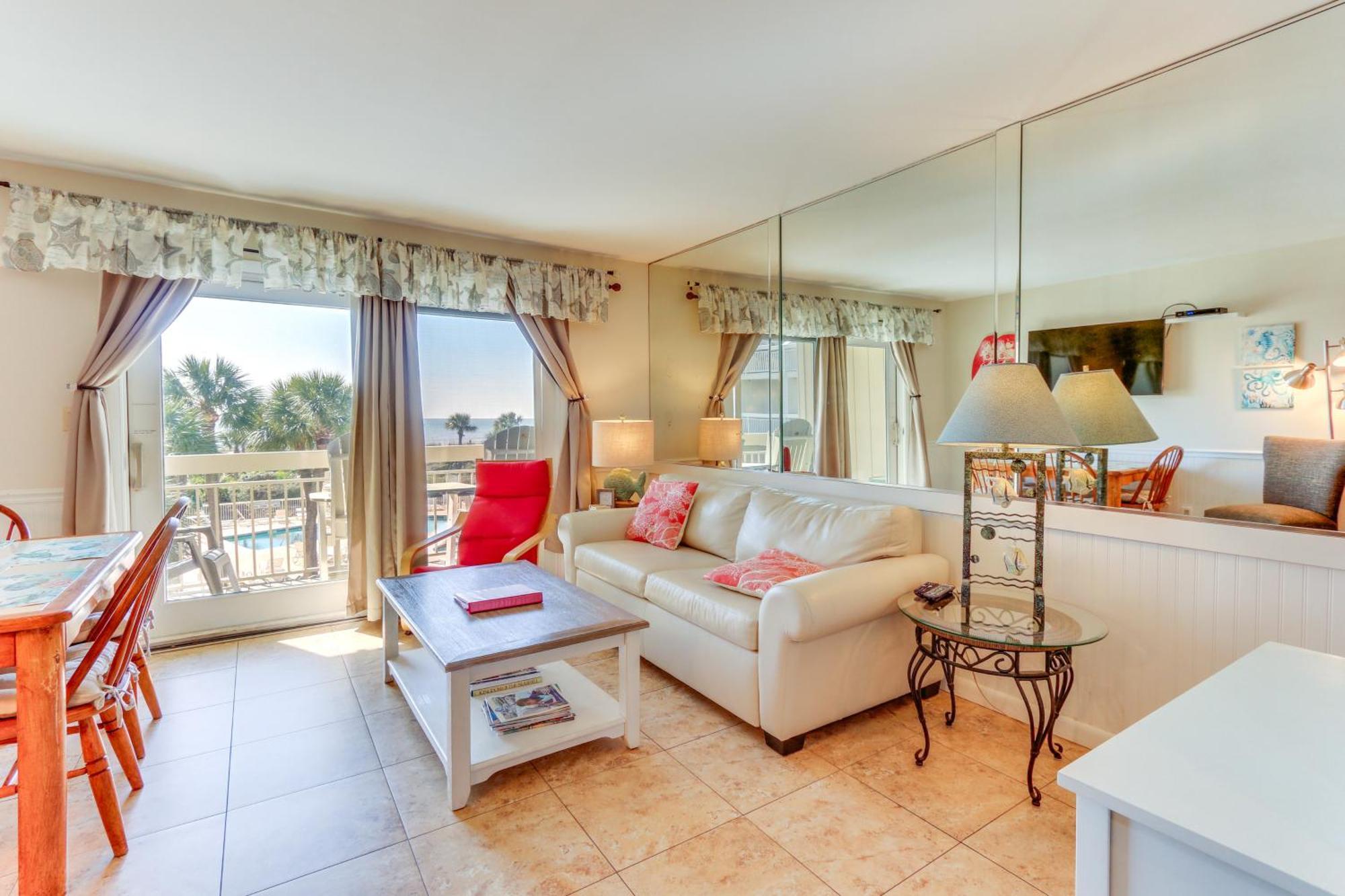 Beachfront With Ocean-view Balcony! Hilton Head Island
