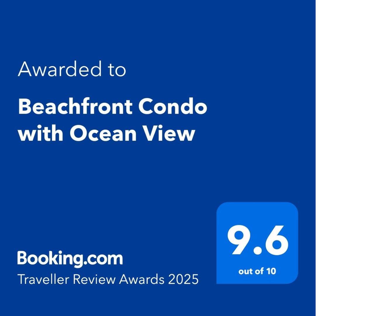 Beachfront With Ocean View *