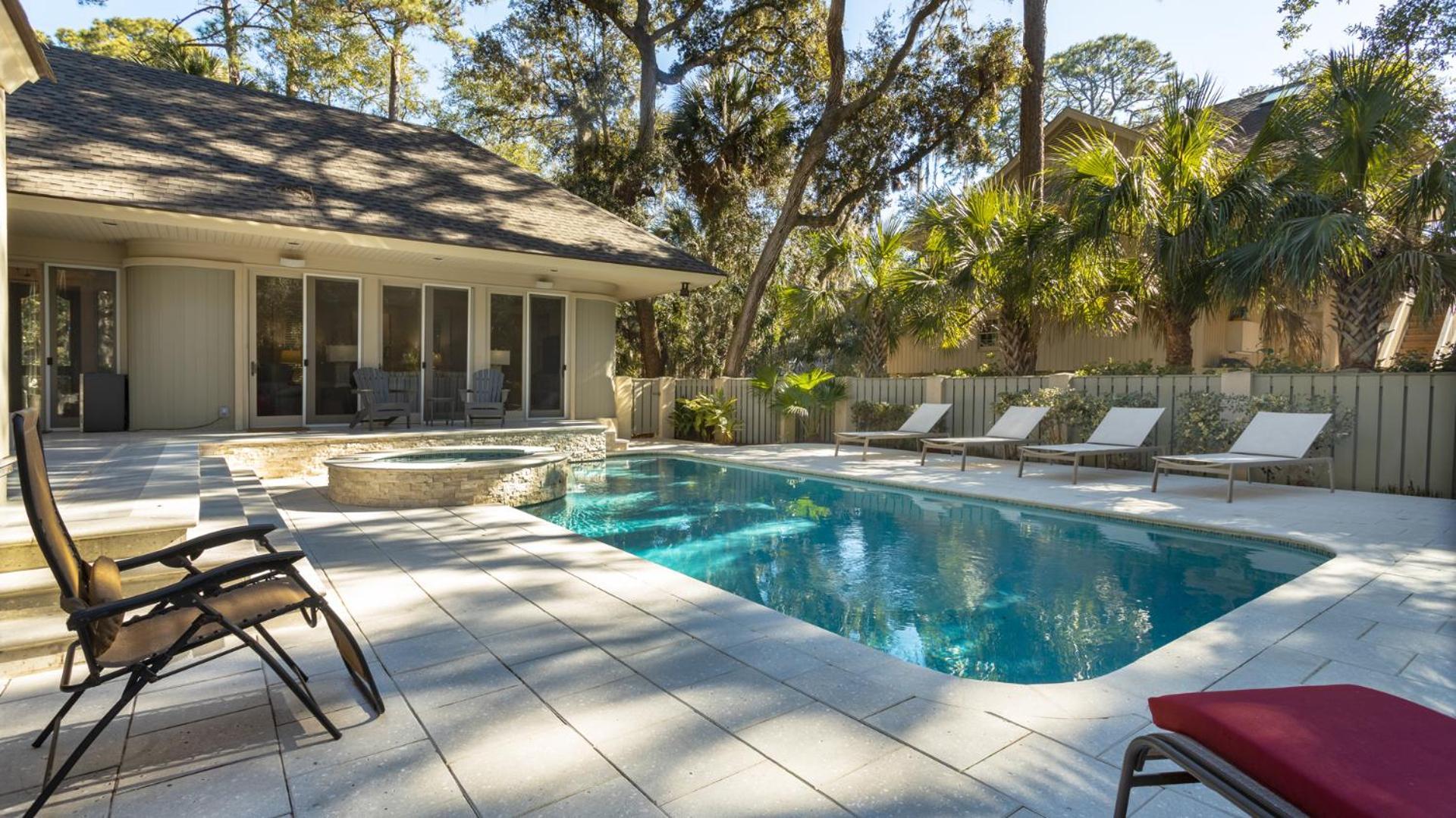 Sea Pines Family Villa, Walk To Beach, Private Pool Andspa Hilton Head Island