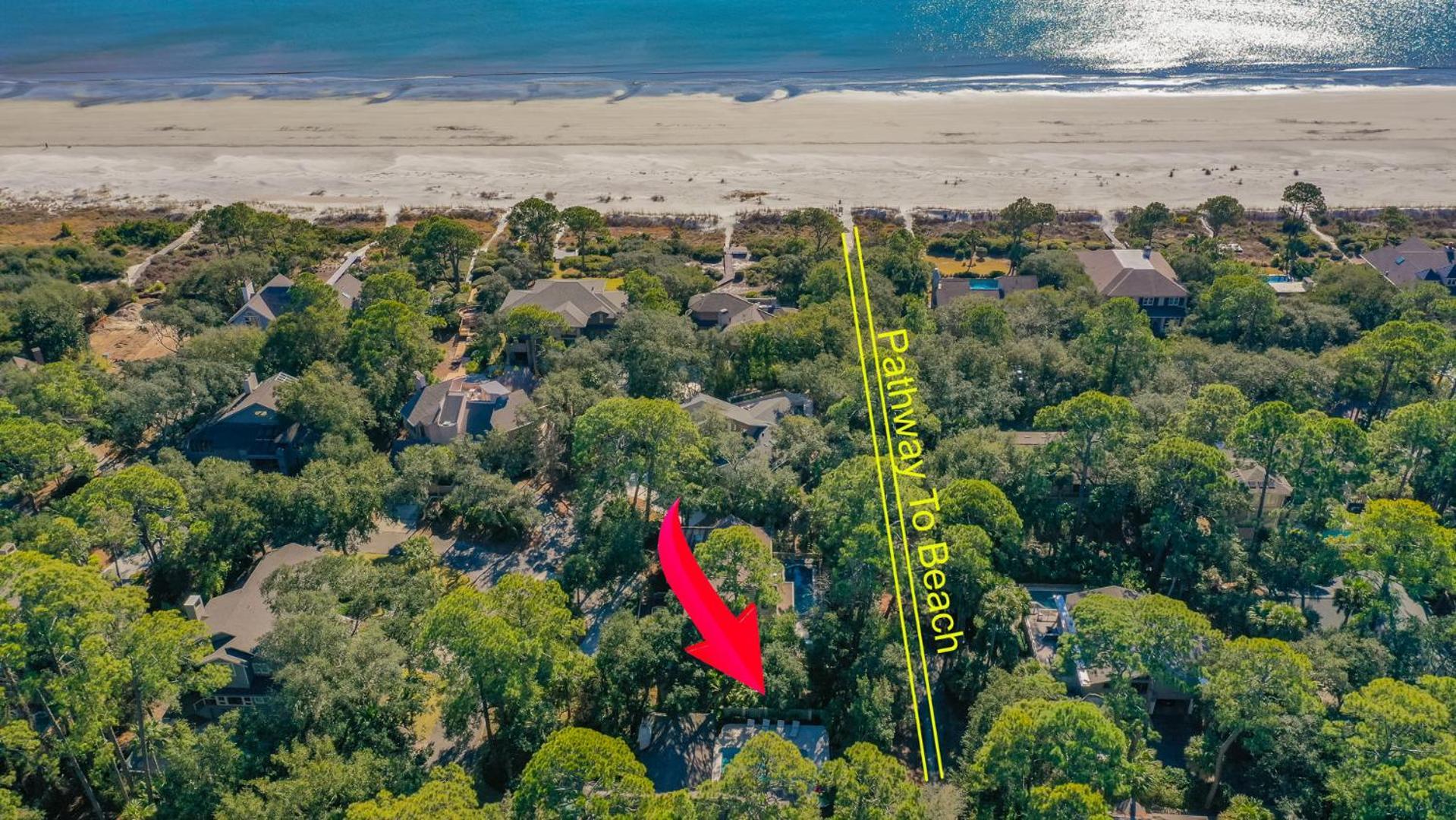 Sea Pines Family Villa, Walk To Beach, Private Pool Andspa